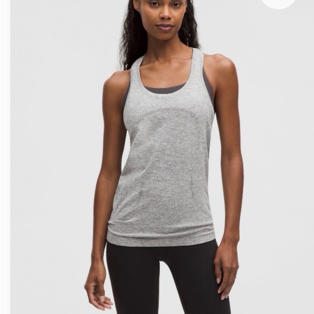 Lululemon Swiftly Tech Light Gray Tank Top